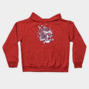 Tiger in love Kids Hoodie